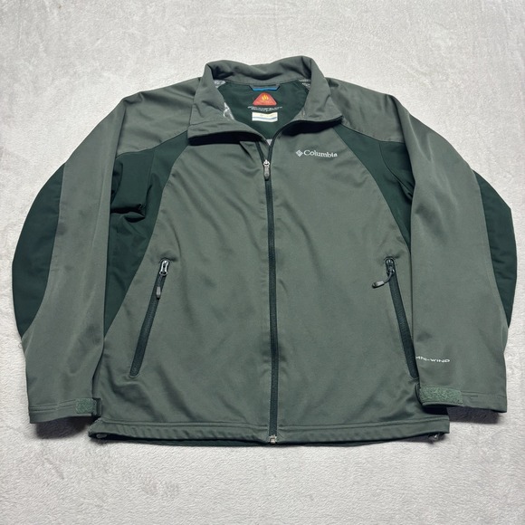 Columbia Other - COLUMBIA Jacket OMNI-WIND Block‎ OMNI-HEAT Mens M Breathable Windproof Green